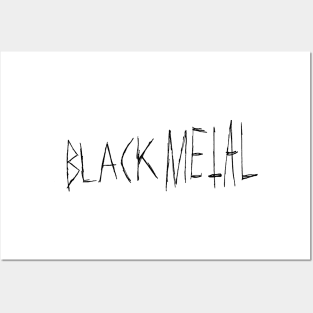 Black Metal Dark Text Design Posters and Art